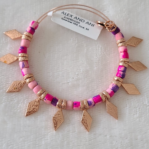 Alex & Ani pink spearhead adjustable bracelet - Picture 1 of 1